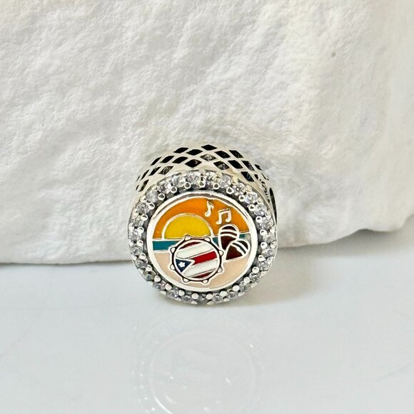 Pandora Jewelry - Pandora Puerto Rico Beach Bead Charm S925 Silver Charm